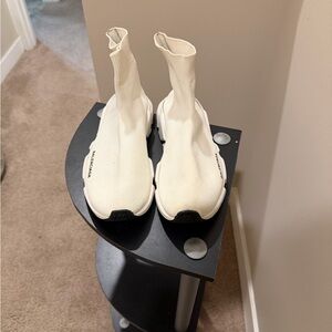 Balenciaga Cream Sock Sneakers